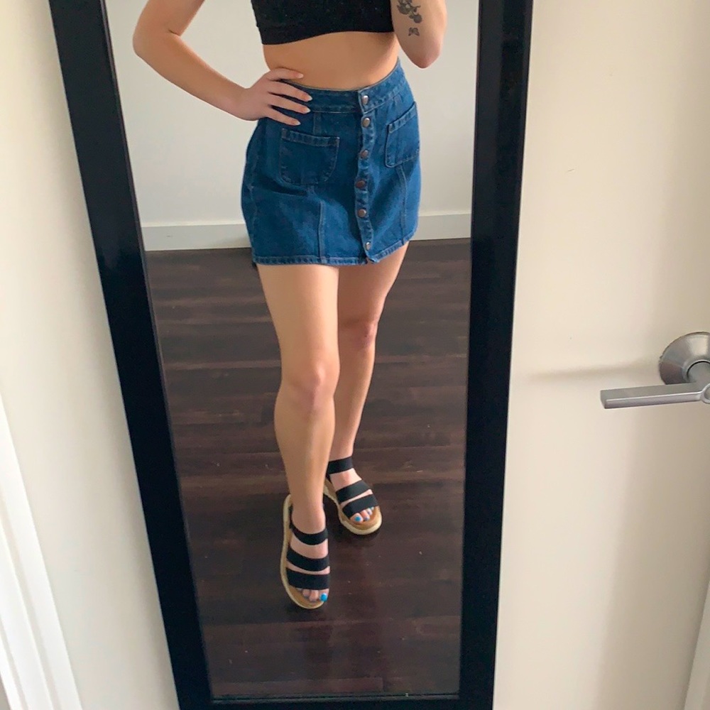Brandy Melville Denim mini skirt